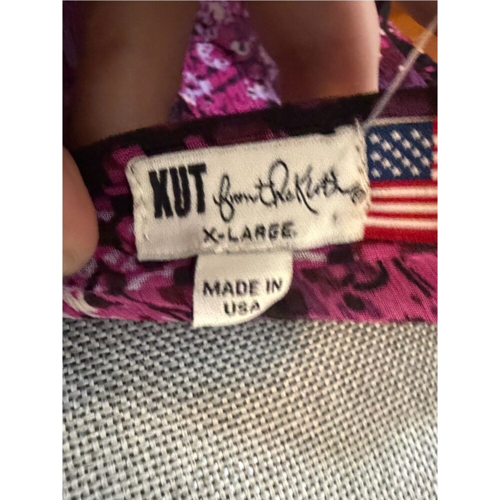Magenta Snake Printed Ruffle Racerback Cami Top - Picture 3 of 6